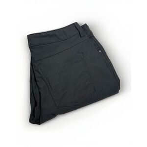 Members Mark Benton Pants Men 34x30 Black Slim Fit Performance Lightweight Sport